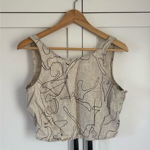 Linen Crop Tank
